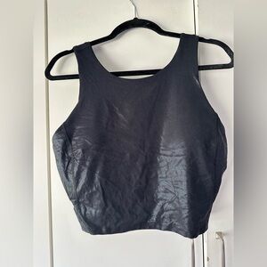 🖤 Crane Black Sports Bra Size L High Impact Athletic Activewear NWOT